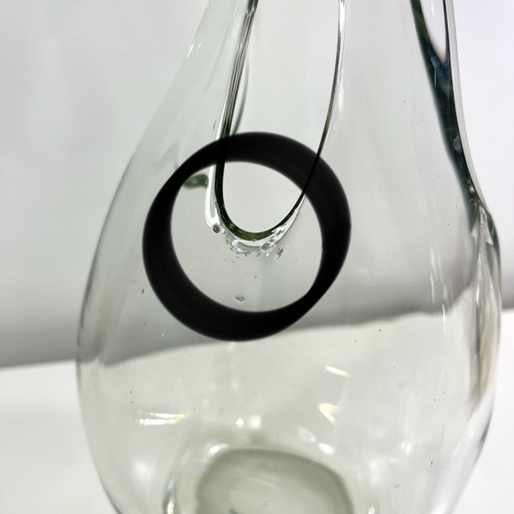 Blown Glass Teardrop Flower Stem Vase - Picture 5 of 5